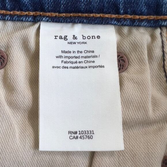 RAG & BONE CATE MID RISE ANKLE SKINNY JEANS IN PISMO NWT WOMEN'S SIZE 24 - Picture 15 of 16